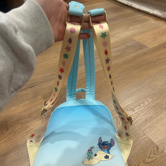 Loungefly Stitch Backpack - Light Blue and Cream - Picture 7 of 9